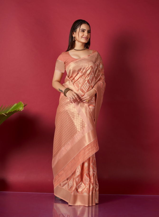 Muskan Linen Party Wear Sarees Catalog